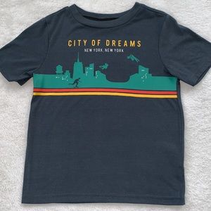 Gap Sleep Gray Pajama Shirt Boys 6 EUC New York